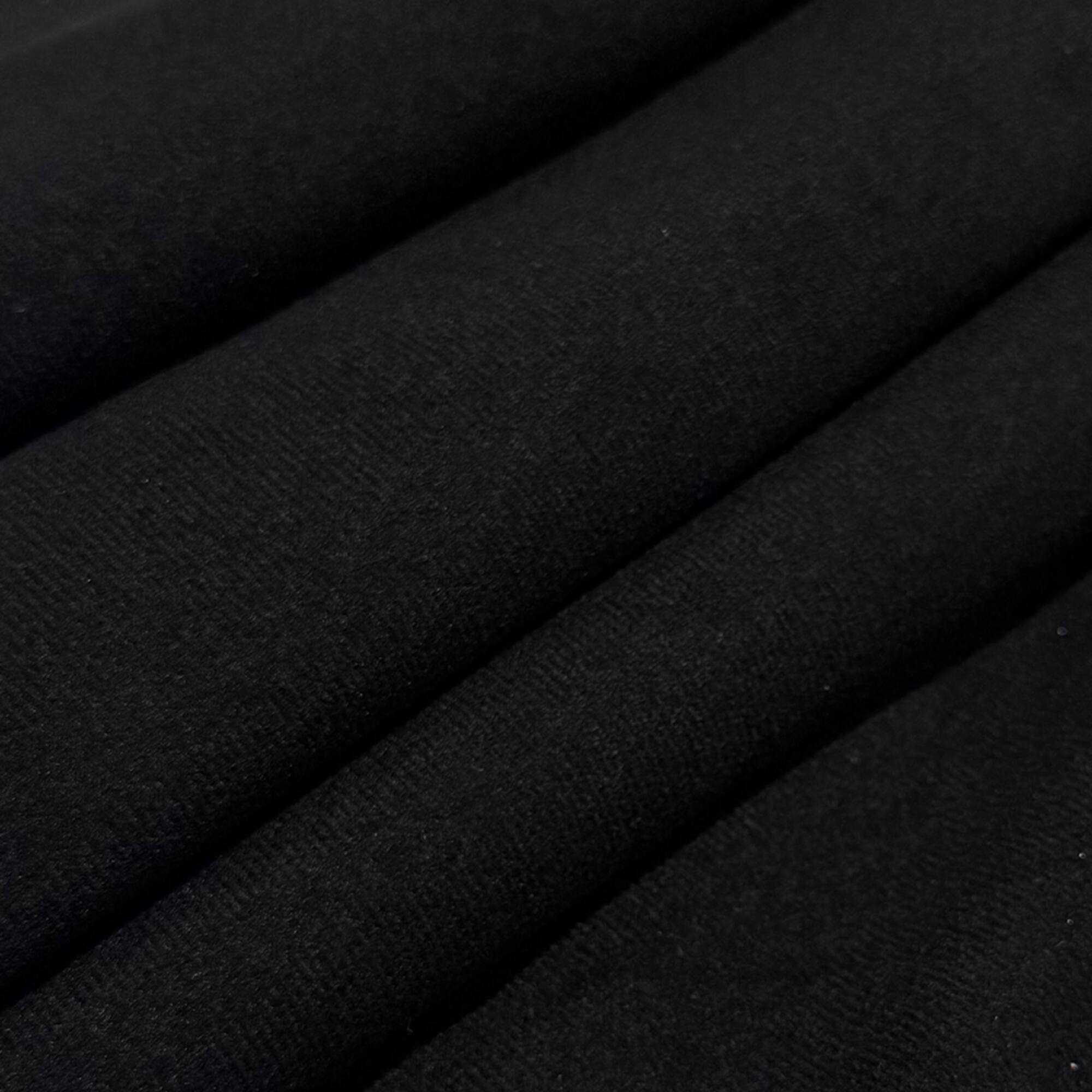Feldman Black Faux Suede Fabric